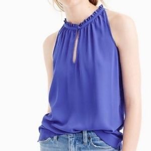 Drapey ruffle-neck top